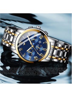 Generic Men's Wrist Watch, Waterproof LuxuryWatches, ELECDON Business Tourbillon Automatic Mechanical Watch Stainless Steel Calendar Luminous Pointer Waterproof Multifunction Wrist Watch.  - Image 5