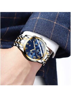 Generic Men's Wrist Watch, Waterproof LuxuryWatches, ELECDON Business Tourbillon Automatic Mechanical Watch Stainless Steel Calendar Luminous Pointer Waterproof Multifunction Wrist Watch.  - Image 2