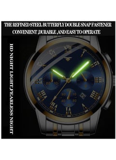 Generic Men's Wrist Watch, Waterproof LuxuryWatches, ELECDON Business Tourbillon Automatic Mechanical Watch Stainless Steel Calendar Luminous Pointer Waterproof Multifunction Wrist Watch.  - Image 4