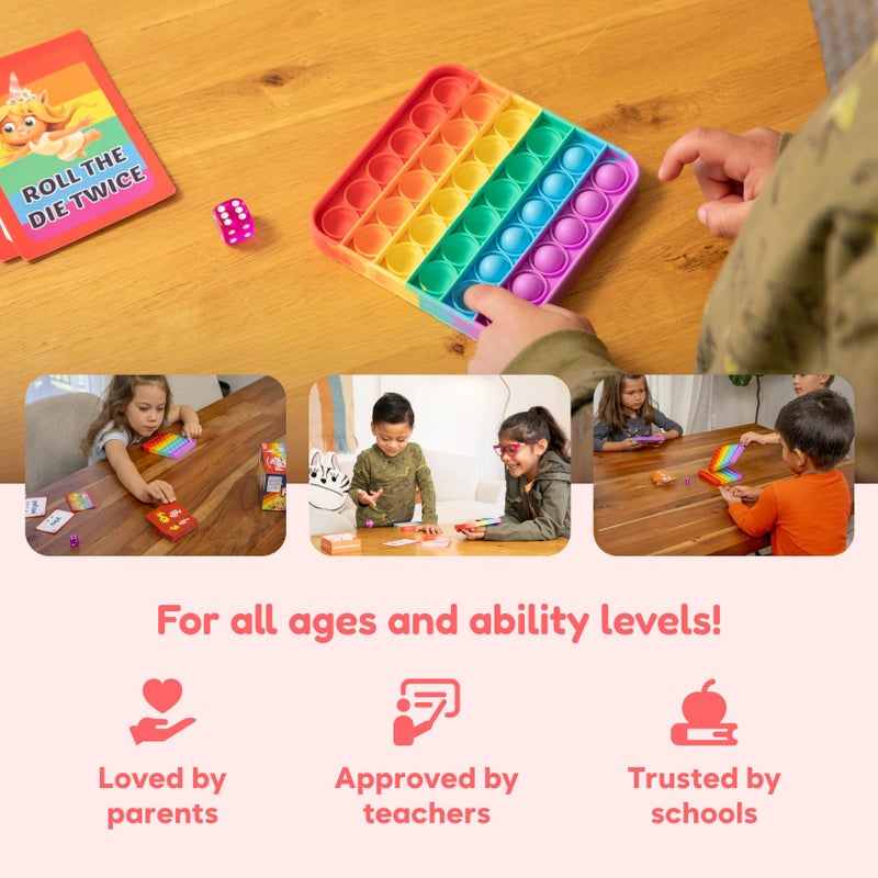 THE FIDGET GAME Sight Words - Learn to Read in Weeks, Master 220 High-Frequency Dolch Sight Words. Curriculum-Appropriate Reading Game for Pre-K to Grade 3 - NO-Letters Popping Mats & Dice Included - Image 5