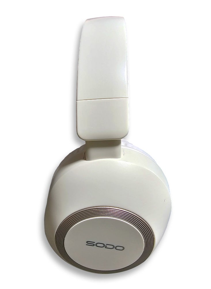 Wireless headphone featuring active noise cancellation and 93 dB sensitivity The headphones use Bluetooth 5.0 for connectivity and have a 40mm driver size with a frequency response of 20 Hz to 18kHz MODEL SD-1104 / beige