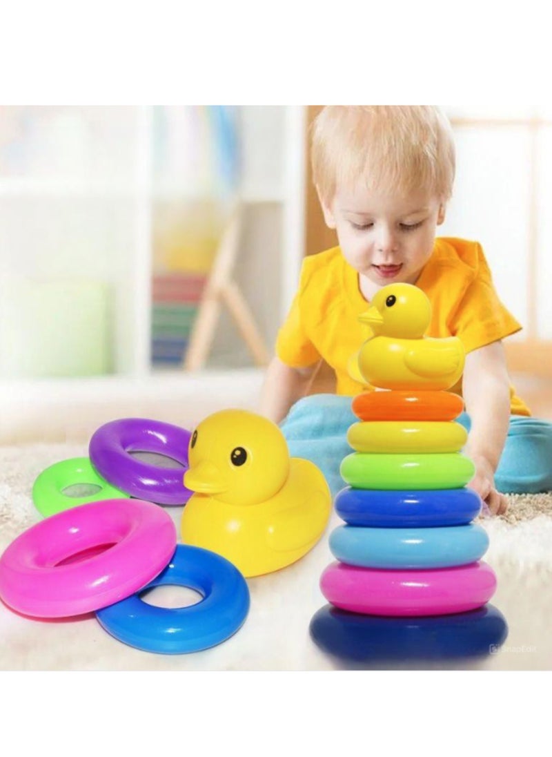 Stacking ring game with duck 9 pieces
