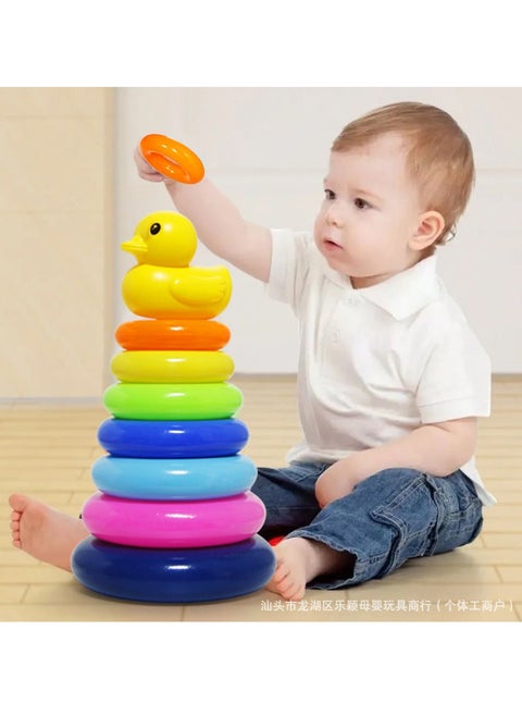 Stacking ring game with duck 9 pieces