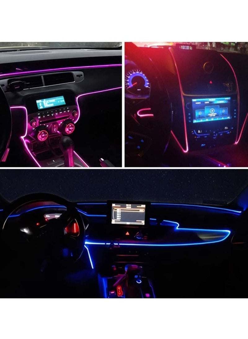 LIMOS Car LED Strip Lights Multicolor RGB Interior Lights with Fiber Optic Wireless APP Control  - Image 5