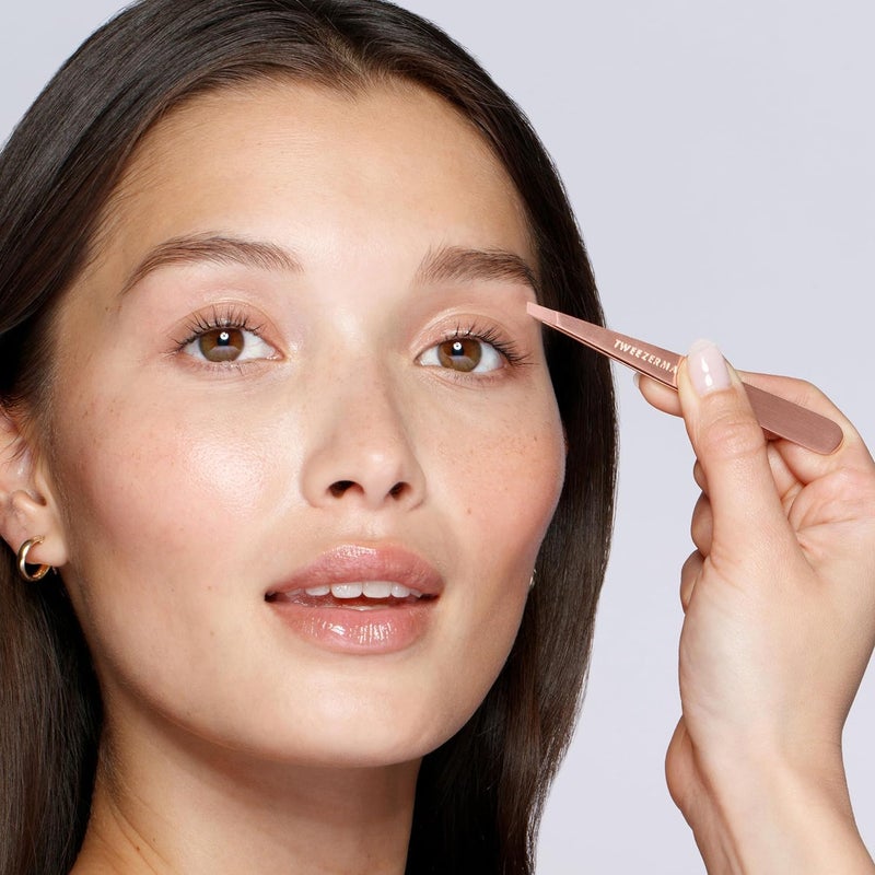 Tweezerman Rose Gold Petite Point and Slant Set with Travel Case - Image 4