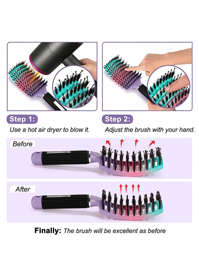 general Detangling Brush,1 Pack,Detangler Hair brush for Adult and Kids Wet or Dry Hair,Boar Bristle Hair Brush Getting Knots Out without Pain Adds Shine and Makes Hair Smooth - Image 4