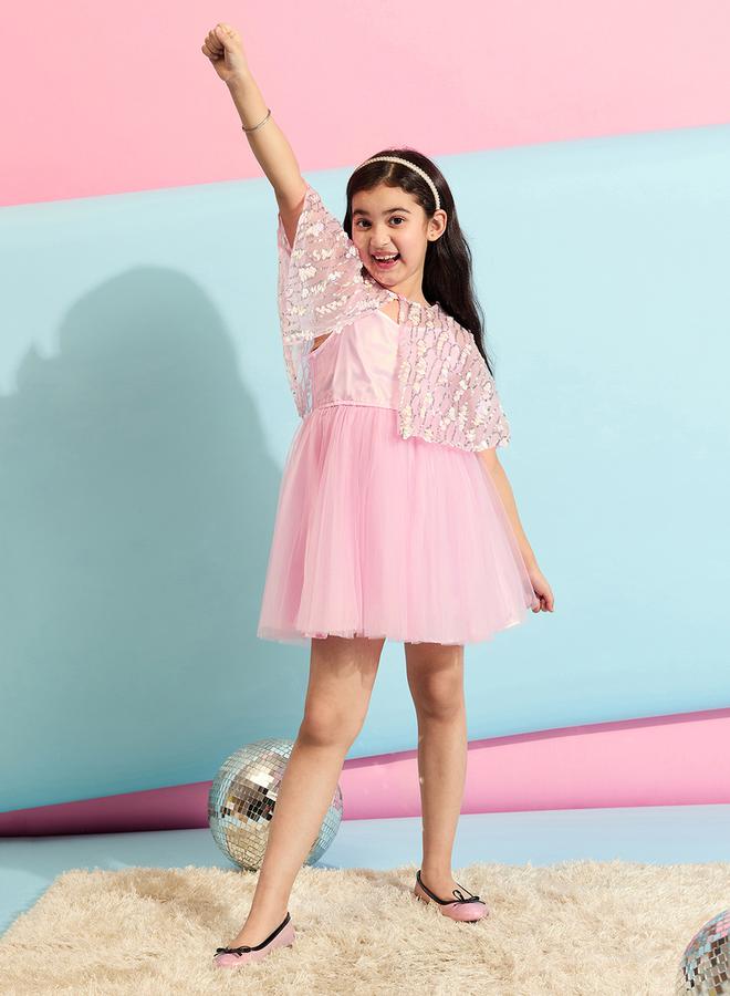 ستايلو بج فستان تول وردي - Image 2