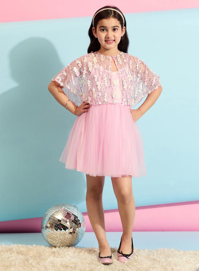 ستايلو بج فستان تول وردي - Image 1