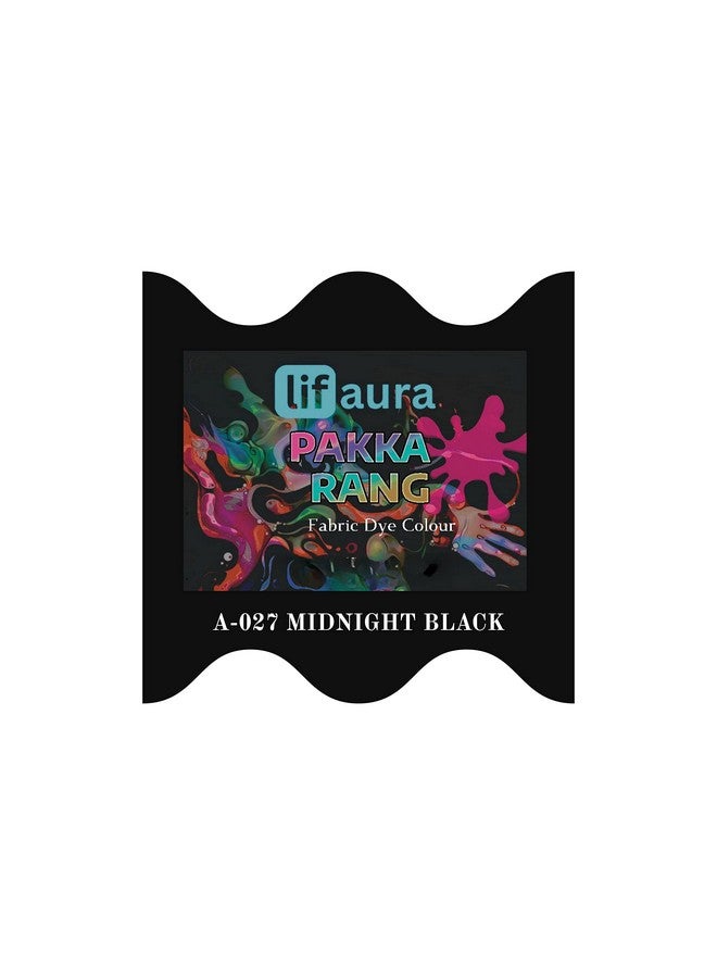Prokart Lifaura Pakka Rang Fabric Dye Colour Natural dye for Fabric Pack of 5 Sachets | ShadeA-27 :Midnight Black| (5g Each 25g Pack) Prokart Lifaura Pakka Rang - Image 1