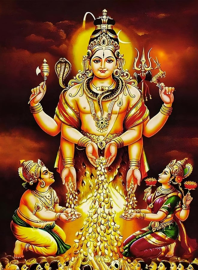 Roostaflag Dakshinamurthy Poster Big Size | Dhana Dakshinamurthy Photo | Swarna Akarshana Bhairava Poster | Lord Dakshinamurthy Sticker Wall | Guru Dakshinamurthy Posters for Pooja Room, Living Room Decoration - Image 1