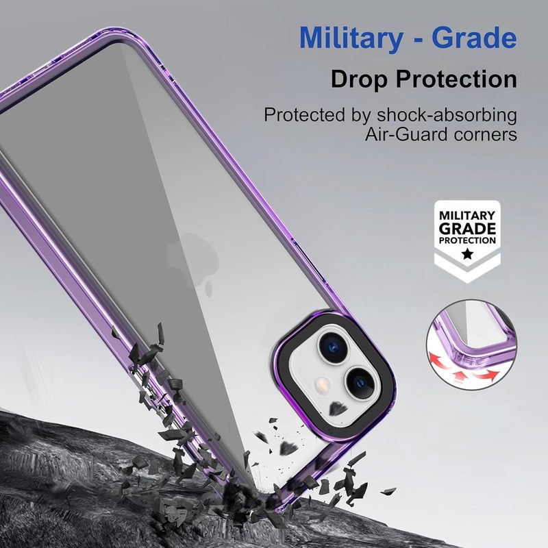 ZAPCASE Back Case Cover for iPhone 11 | Compatible for iPhone 11 Back Cover | Case Cover with Camera Protection | (TPU + PC | Translucent Purple) - Image 3
