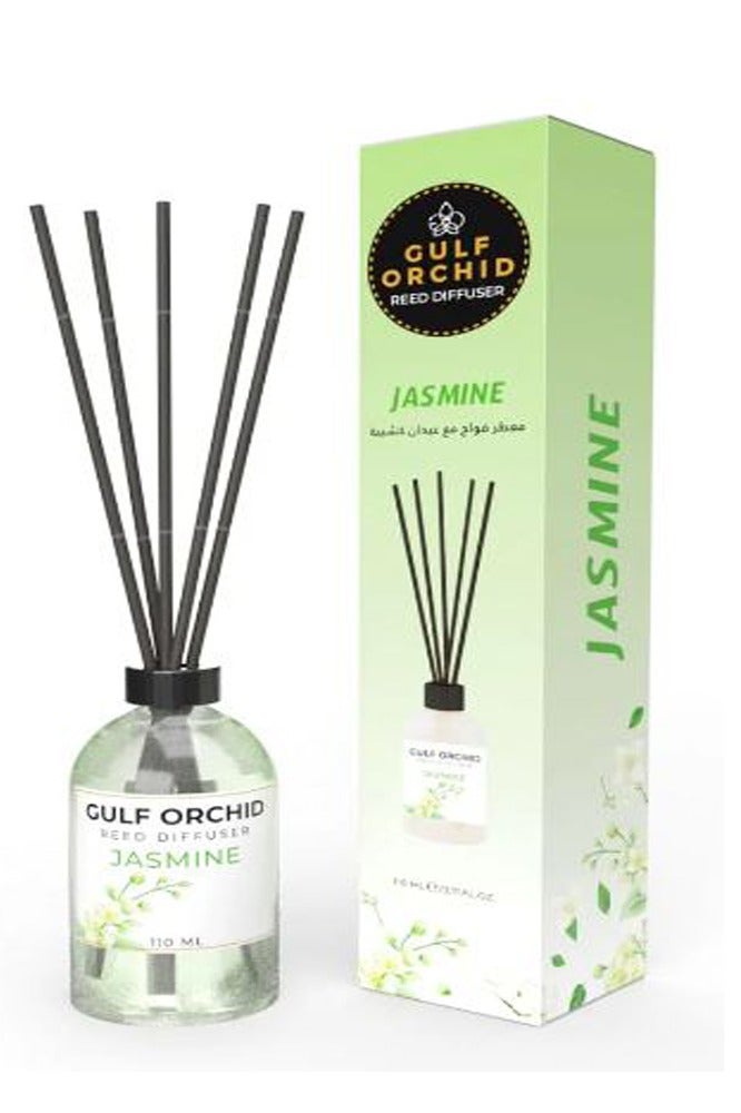 Gulf Orchid Air freshener with wooden sticks. Jasmine scent, 110 ml - Image 1
