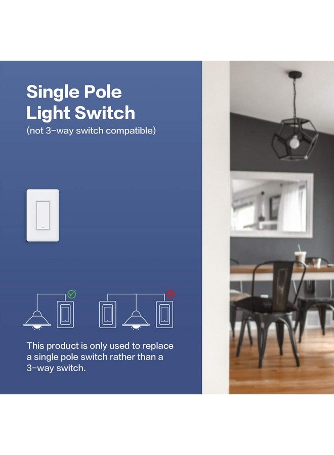 Aqara Smart Light Switch (No Neutral, Single Rocker), Requires AQARA HUB, Zigbee Light Switch, Remote Control and Smart Home Automation, Compatible with HomeKit, Google, Works with Alexa, SmartThings - Image 4