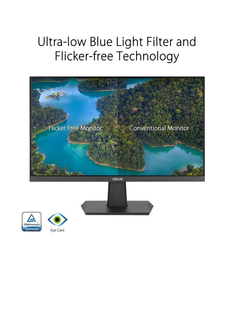 شاشة ألعاب 24 بوصة (23.8 قابلة للعرض)، IPS، FHD بدون إطار، 100 هرتز، مزامنة تكيفية، 1 مللي ثانية MPRT، HDMI، ضوء أزرق منخفض، خالية من الوميض، تثبت على الحائط - Image 2