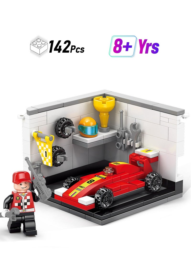 Racer 142pcs, Street Series Building Block Assembly Kit Games And Engineering Toys, Home Decoration, Building Model Creative Gifts - Image 1
