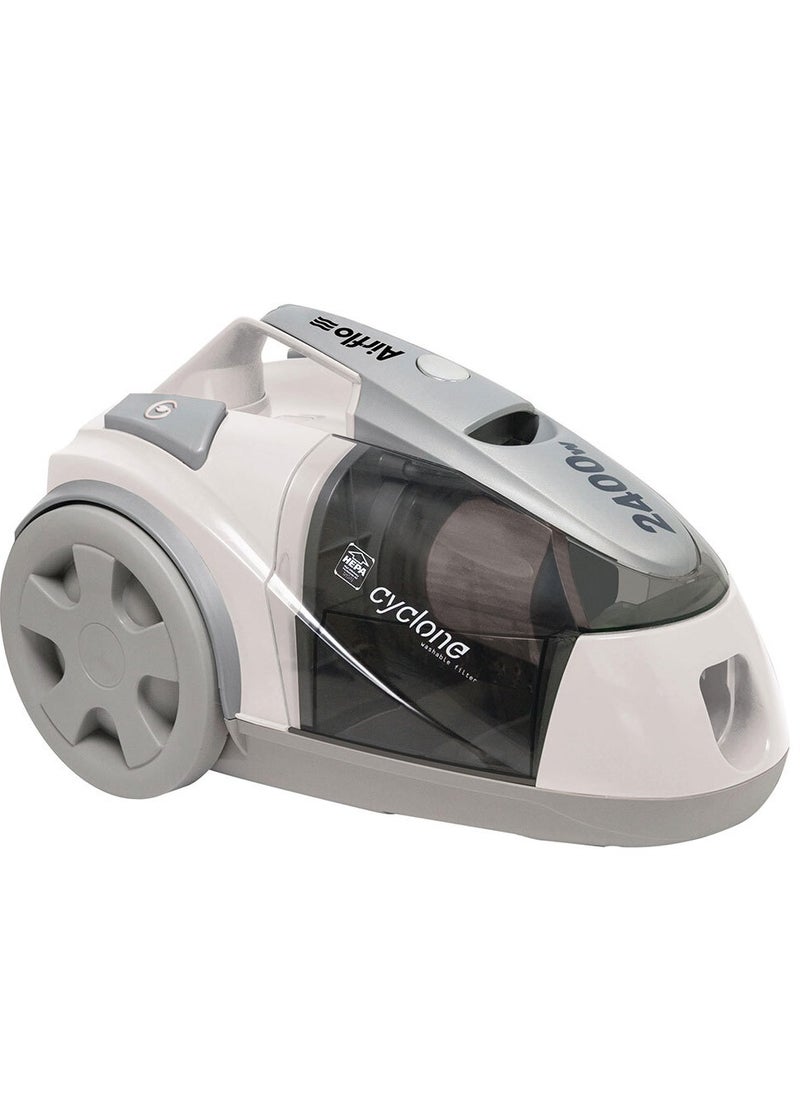 Generic - Airflo 2400W Bagless Vacuum Cleaner White 2400 watts Telescopic rod Easy dust removal Washable HEPA filter Australian Plug - Image 1