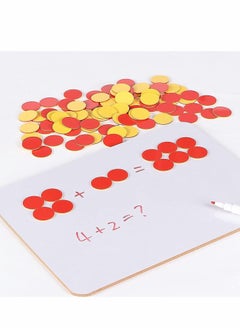 Y&D Two Color Counters, 100 pcs, Counters for Kids Math, Math Red and Yellow Kids, Counting Chips,  - Image 4