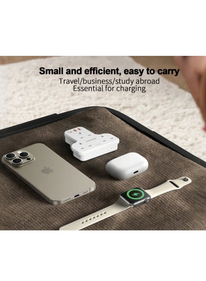 Airbot Air 3C-PD Multi Extension Socket 3250W 3 Way Socket Power Adaptor Multi Plug Extension ith USB + Type-C PD Extender Outlet Adaptor Plug Extension - Image 5