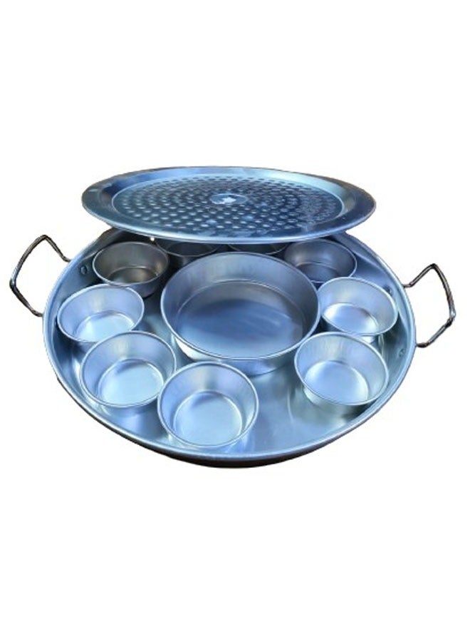 NKX 12pcs Aluminum Alloy Round Baking Cake Mould Chiffon Cake Baking Pan Pudding Cheesecake Mold Set - Image 2