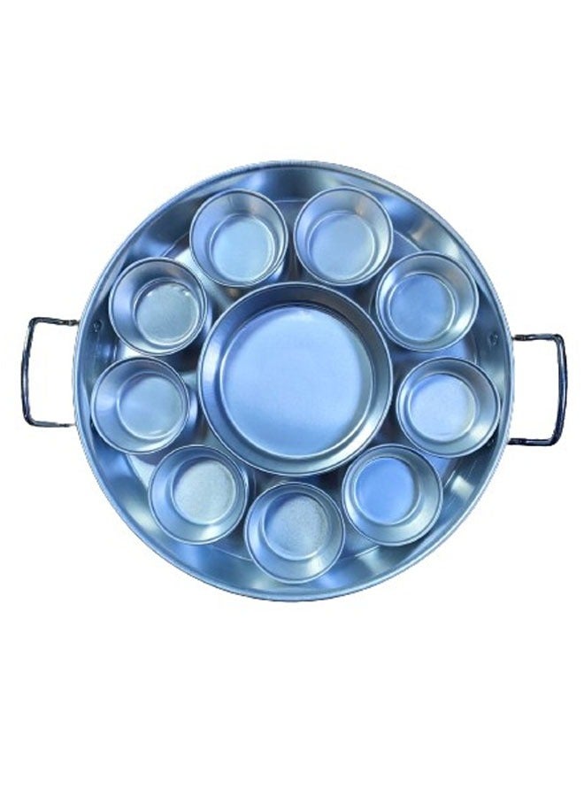 NKX 12pcs Aluminum Alloy Round Baking Cake Mould Chiffon Cake Baking Pan Pudding Cheesecake Mold Set - Image 3