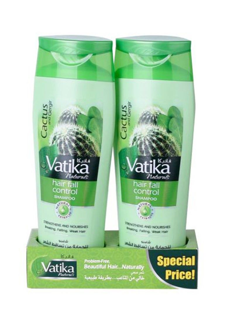 Pack Of 2 Hair Fall Control Shampoo - Cactus And Gergir 400ml