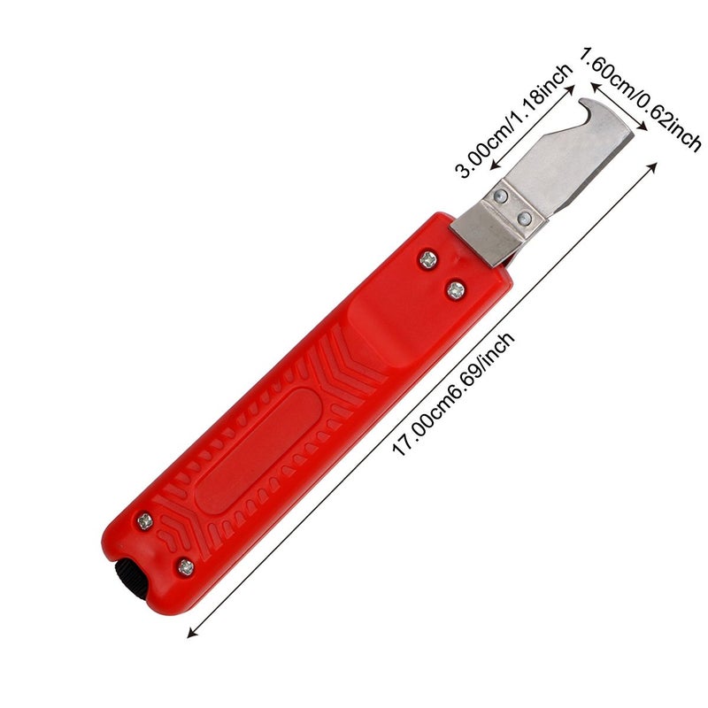 PVC Cable Stripper 8 28mm Fastness Adjustable Rubber Handle 1pc - Image 4