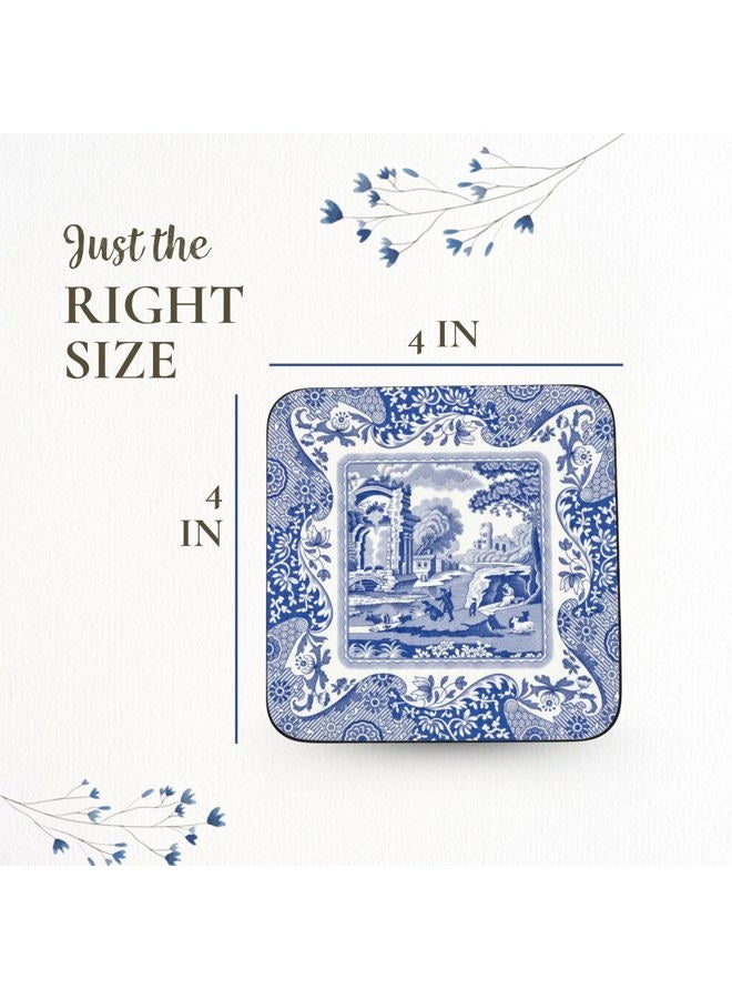 Spode Blue Italian Coasters, Set of 6 - Image 3