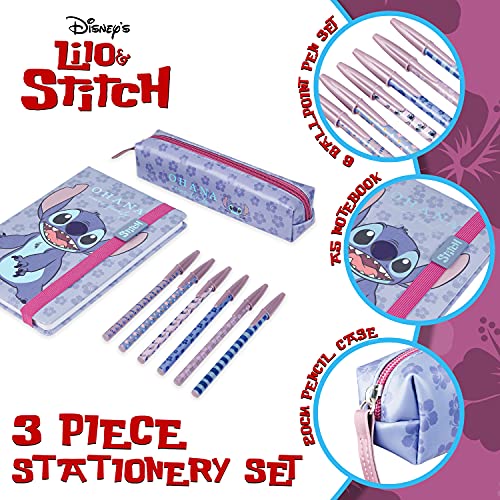 Disney Stitch Stationery Supplies Set Notebook Pencil Case Ballpoint Pens or Notepad Coloring Pencils Accessories for Home or Office - Image 3