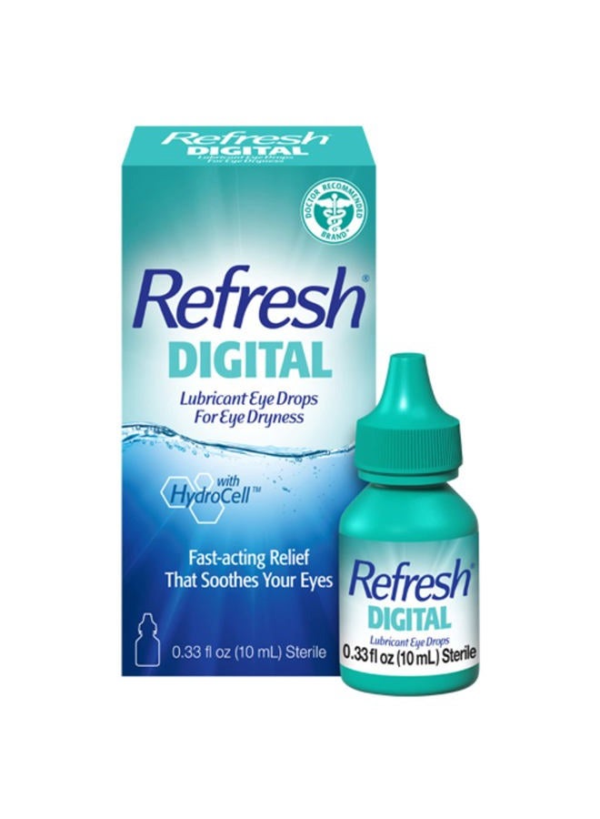 REFRESH Digital Lubricant Eye Drops, 0.33 Fl Oz (Pack of 1) - Image 1