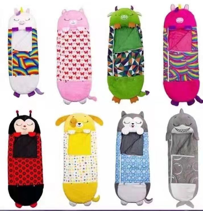 Cartoon Children'S Sleeping Bag Children'S Sleeping Bag Children'S Animal Pillow Sleeping Bag Folding Kick-Proof Children'S Sleeping Bag - Image 4