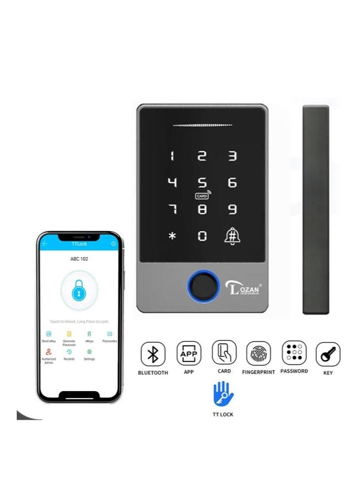 Lozan LOZAN Smart Access Control Keypad | Digital Door Entry via PIN or Card | Sleek Touch Design | Ideal for Glass, Wooden or Office Doors | Modern Electronic Security for Home & Business Use  - Image 1