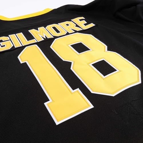 PRIMITAS Boston Happy Gilmore #18 Adam Sandler 1996 Movie Ice Hockey Jersey Stitched Letters and Numbers S-XXXL Black - Image 3