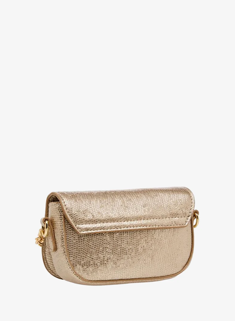 Celeste GOLD Bow Embellished Crossbody Bag with Chain Strap for Women | Best Price UAE