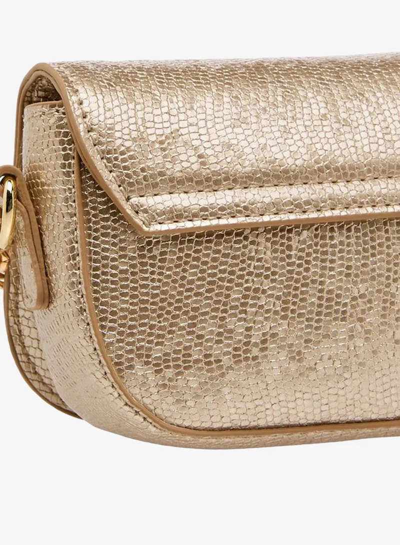Celeste GOLD Bow Embellished Crossbody Bag with Chain Strap for Women | Best Price UAE