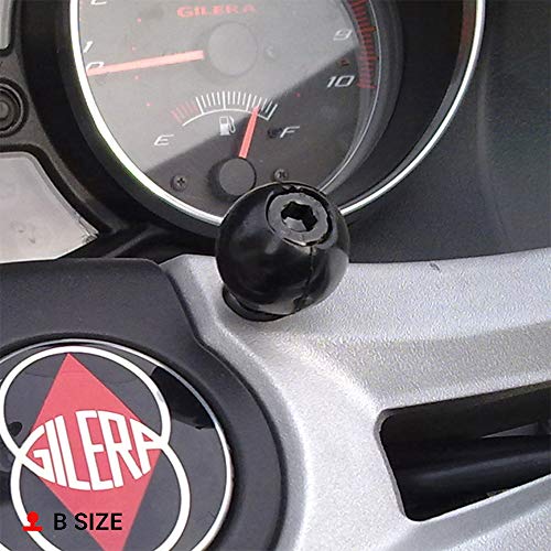 RAM Mounts RAM-B-367U Motorcycle Handlebar Clamp Base with M8 Bolts with B Size 1" Ball - Image 4