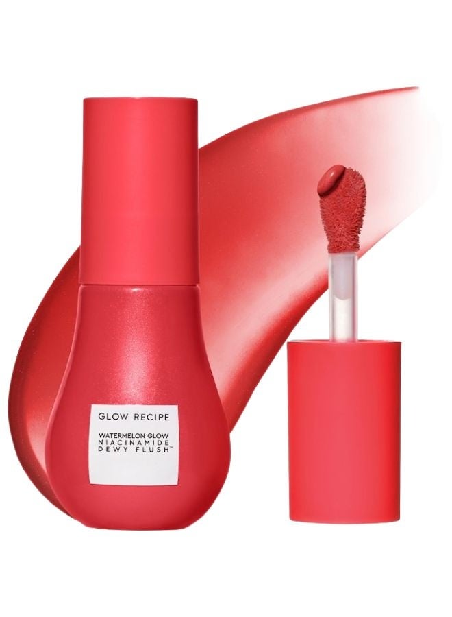 glow receipe Glow Recipe Watermelon Glow Niacinamide Dewy Flush Brightening Serum Blush — Cherry Flush (Sheer Cherry Red) 12 ml - Image 1
