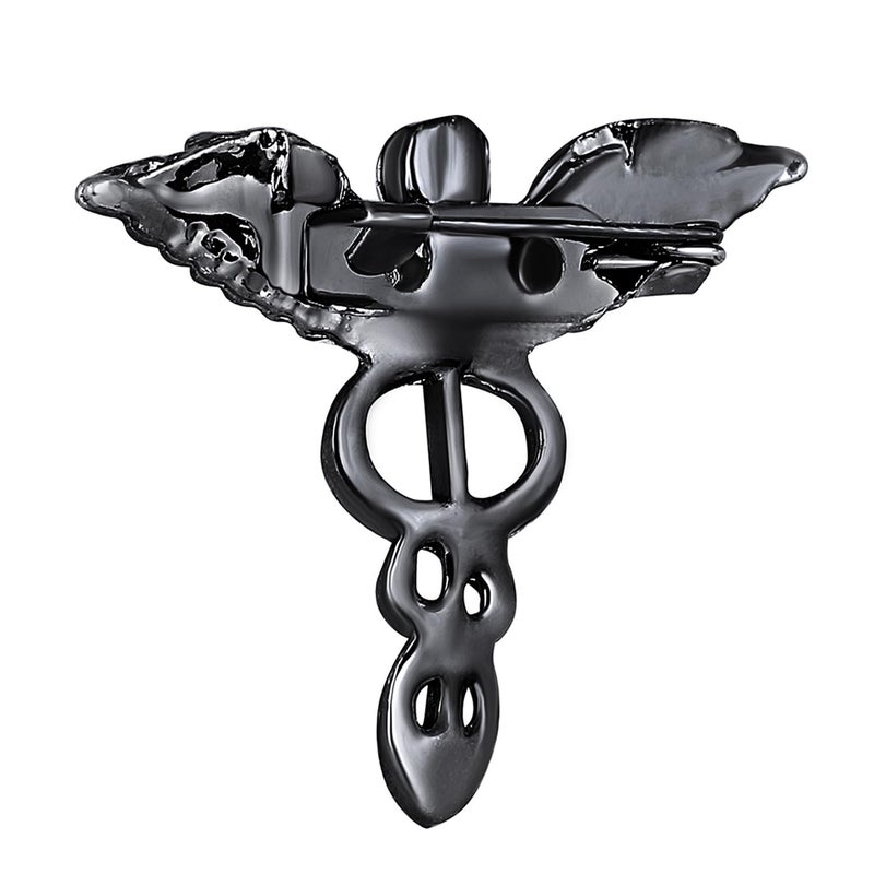 Mahi Medical Caduceus Doctor's Unisex Brooch Lapel Pin (PABP1101071PR) - Image 4
