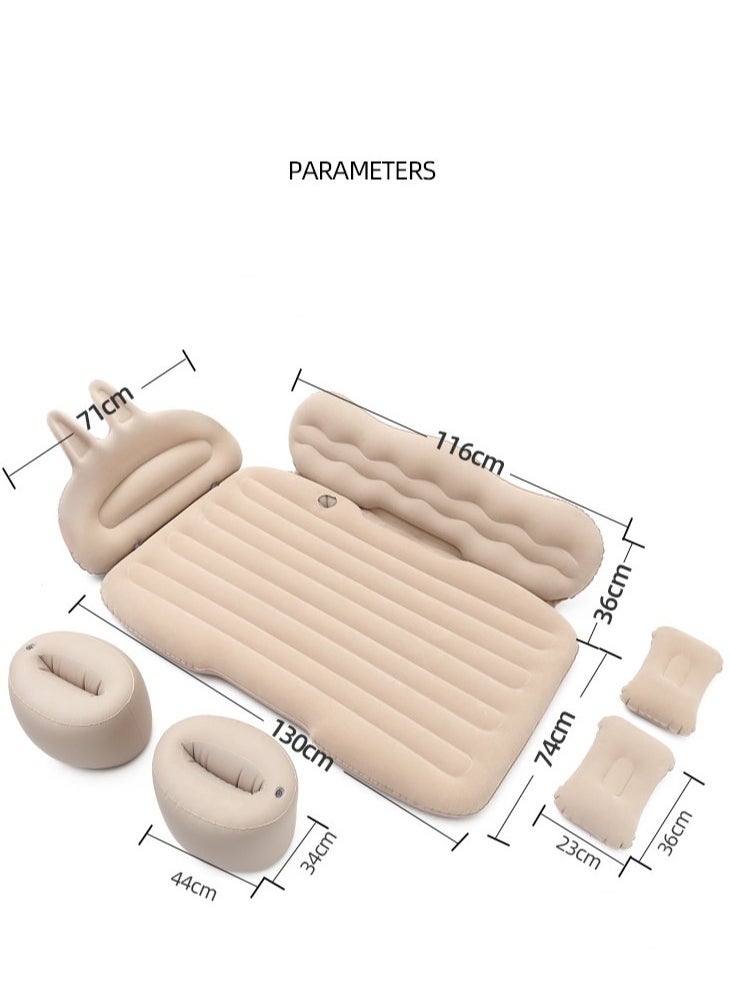 FlashHawk Car Air Mattress Bed with Sides - Inflatable Seat Sleeping Bed- Blow Up Mattress for Truck Back Seat/Travel Camping Mattress, Grey  - Image 5