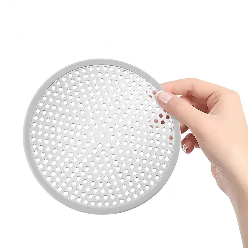 2 Packs Gray Stainless Steel Shower Hair Strainers Drainage Protection With Multiple Holes for Efficient Water Flow - Image 4