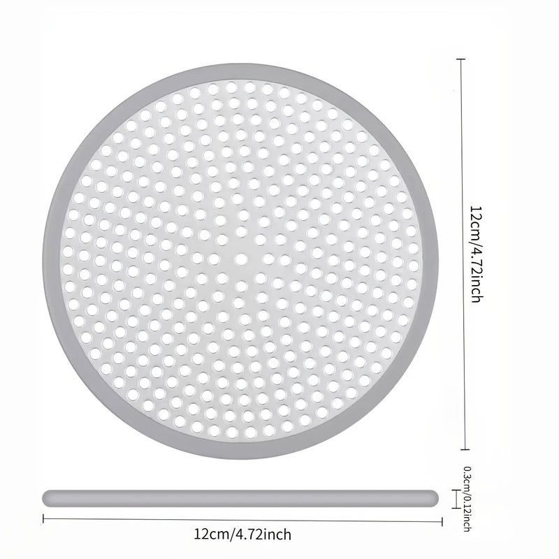 2 Packs Gray Stainless Steel Shower Hair Strainers Drainage Protection With Multiple Holes for Efficient Water Flow - Image 3