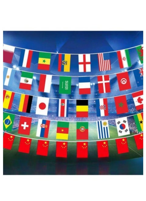 32-piece World Cup Decorative Flag Fan Supplies Decorative Flag Outdoor Perfect Choice