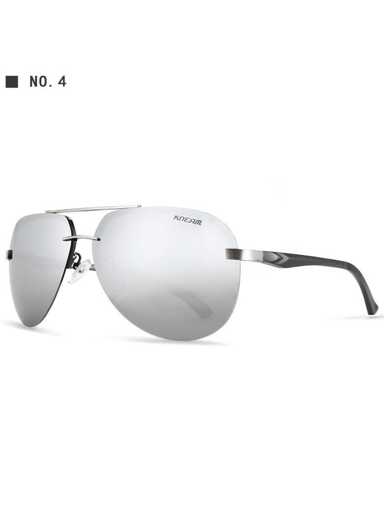 kdeam Sunglasses for men and women, polarized glasses, driving, cycling, flying, high appearance level, aluminum-magnesium sunglasses - Image 1