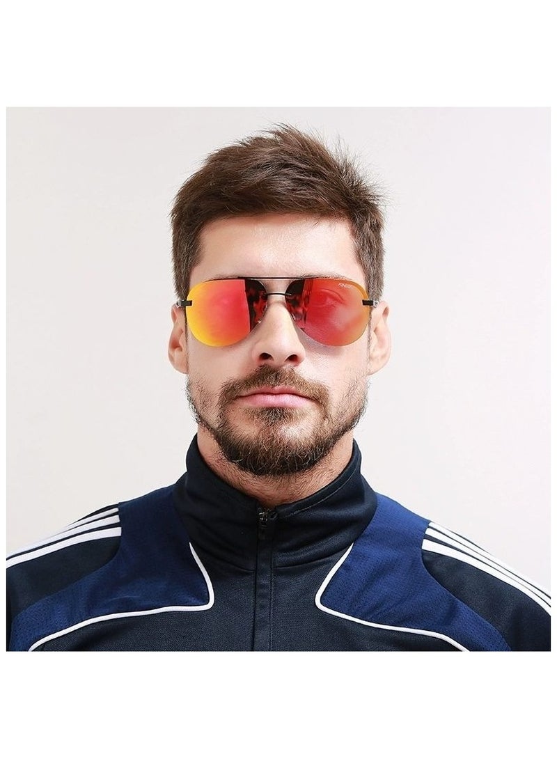 kdeam Sunglasses for men and women, polarized glasses, driving, cycling, flying, high appearance level, aluminum-magnesium sunglasses - Image 4