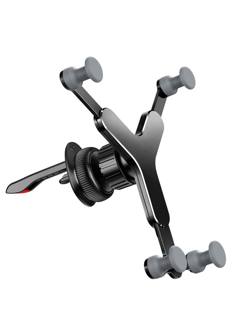 Excefore Car Phone Holder with Rotatable Swing Arm, Hands-Free Car Vent Phone Mount with Newest Metal Air Vent Clip Fit for All iPhone Android Smartphones - Image 1