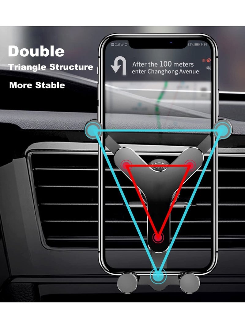 Excefore Car Phone Holder with Rotatable Swing Arm, Hands-Free Car Vent Phone Mount with Newest Metal Air Vent Clip Fit for All iPhone Android Smartphones - Image 5