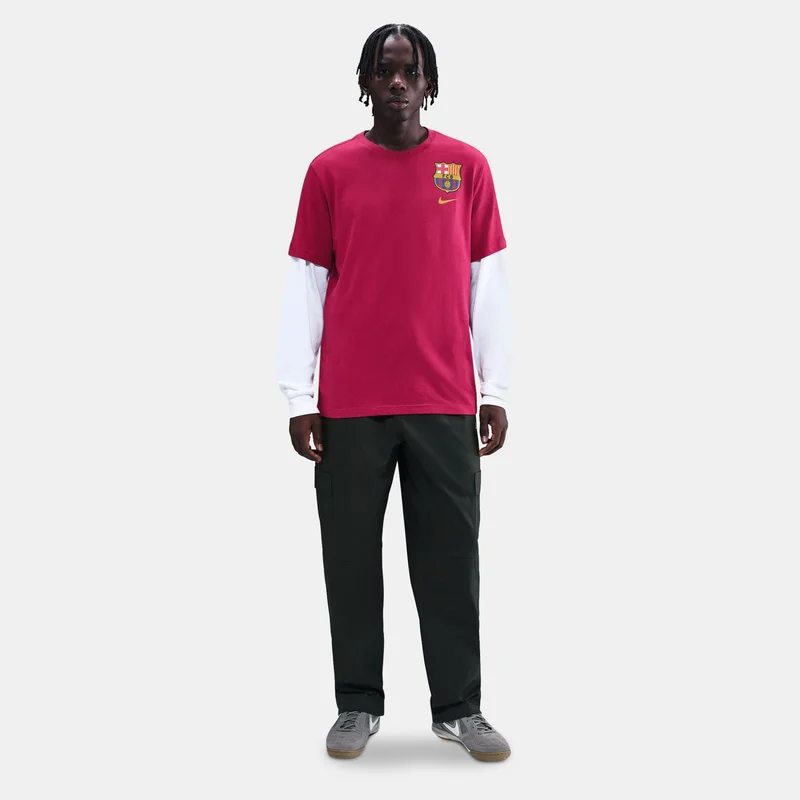 Nike Pink Men's FC Barcelona Crest T-Shirt for Men | Best Price UAE