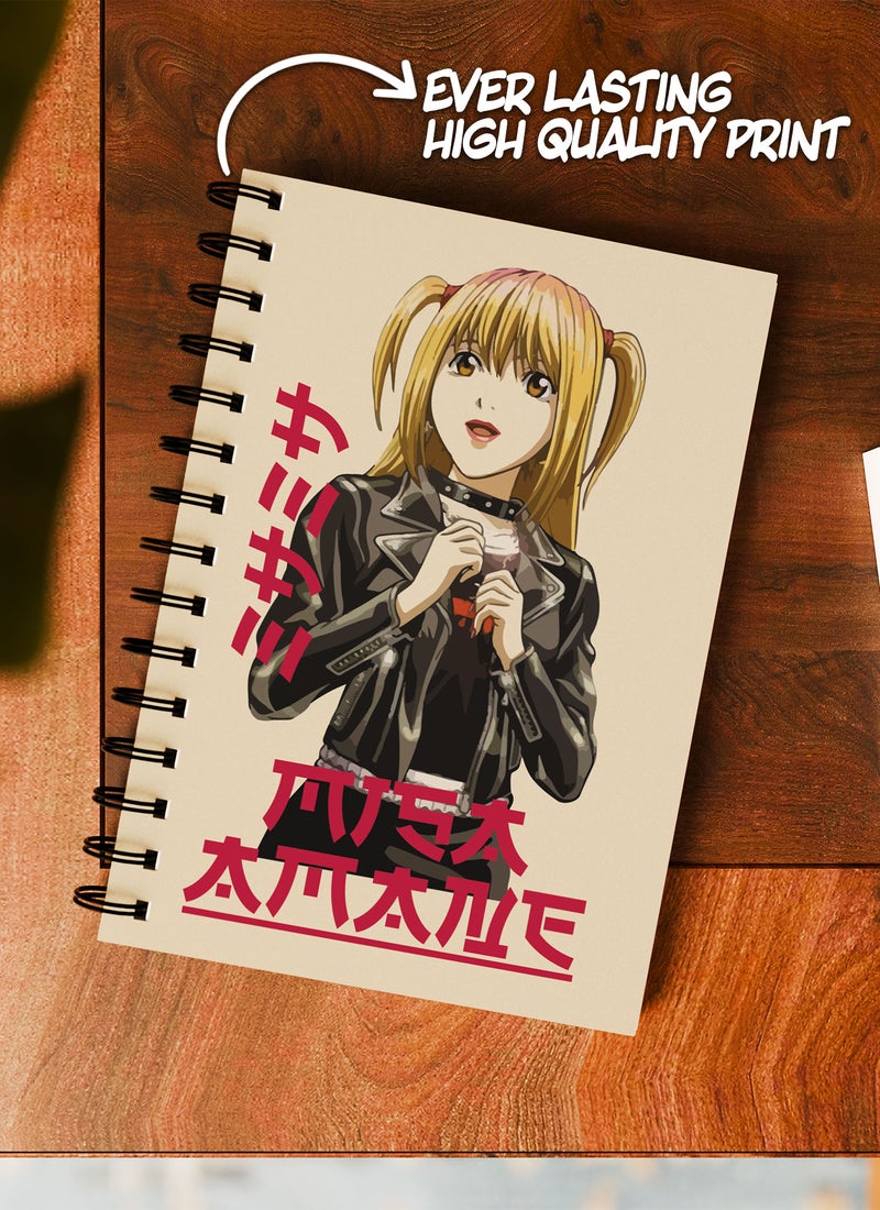 LOUD UNIVERSE Death Note Jar Death Note Anime Lined Writing Journal Japanese Comic Style Manga Wirebound Spiral Notebook Misa Amane Manga Cute Villian-Daini no Kira - Image 2