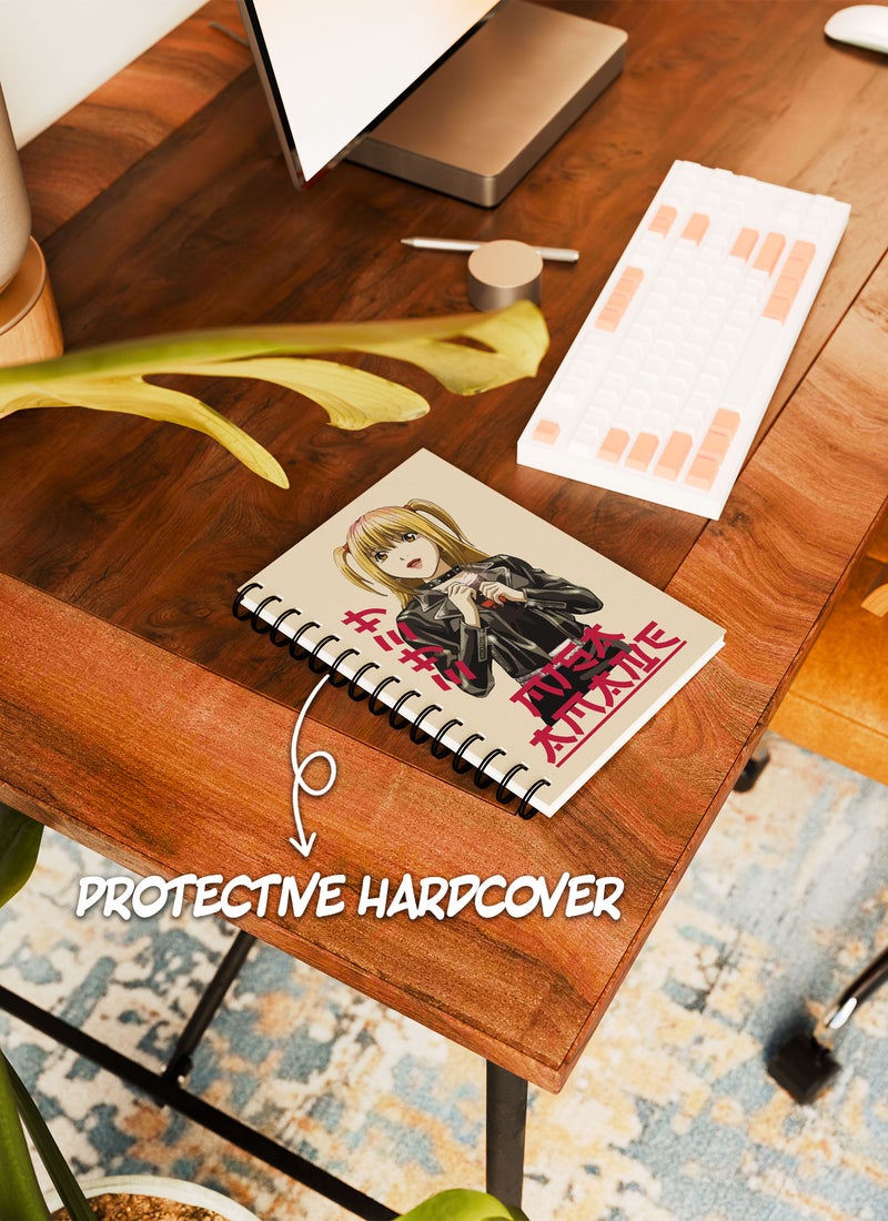 LOUD UNIVERSE Death Note Jar Death Note Anime Lined Writing Journal Japanese Comic Style Manga Wirebound Spiral Notebook Misa Amane Manga Cute Villian-Daini no Kira - Image 4
