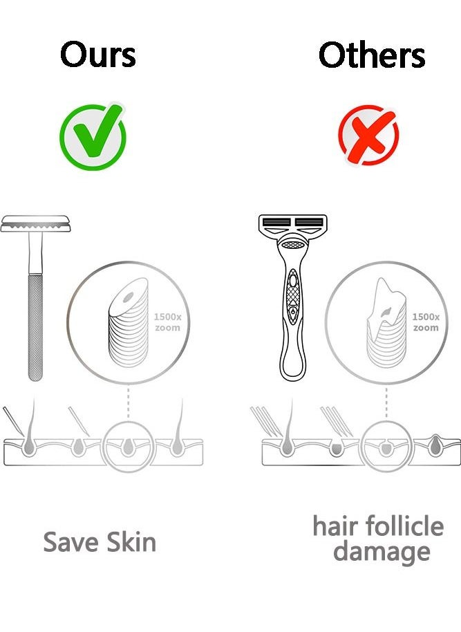 Generic - Double Edge Safety Razor Reusable Metal Razor Eco Friendly DE Razor For Men and Women - Image 1