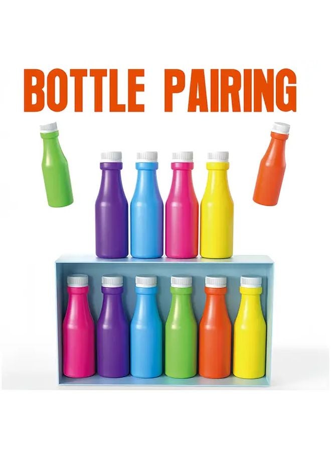 لعبة تخمين لون الزجاجة لوحة تفاعلية إبداعية للأبوين لعبة أطفال لتنمية مهارات الذاكرة هدية عيد ميلاد مثالية - Image 1